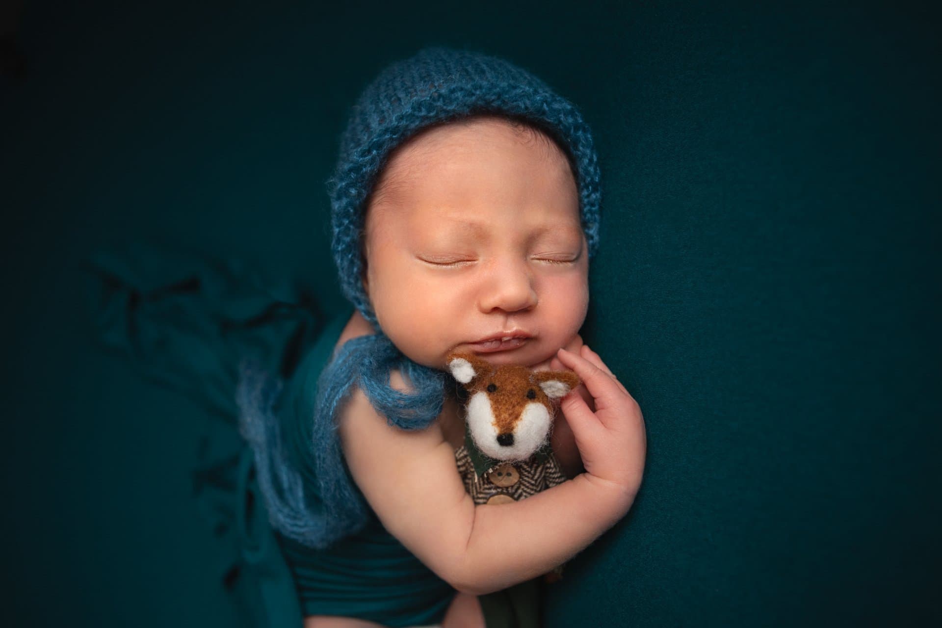 Newborn baby photography session in Sheffield studio